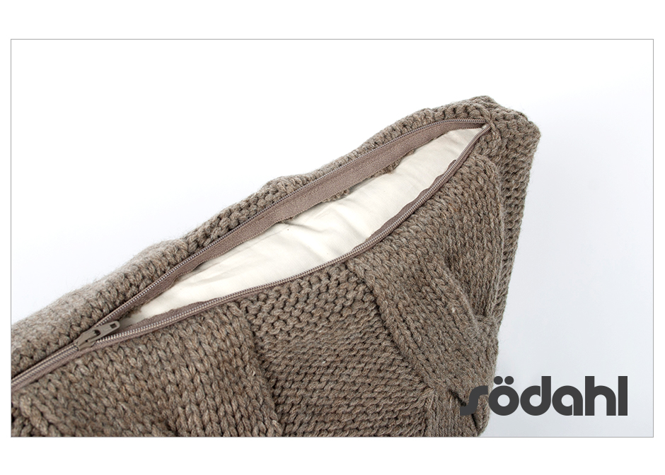 Mega Cable Cushion, 40 x 60cm, Pine, 723243