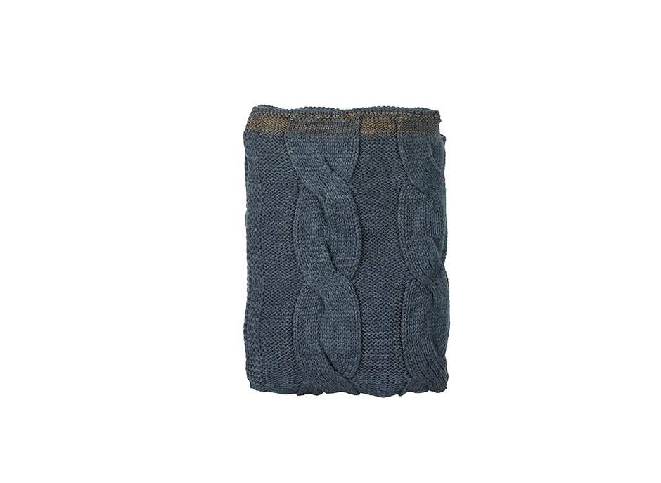 Mega Cable Plaid, 130 x 170cm, Indigo Blue, 723261