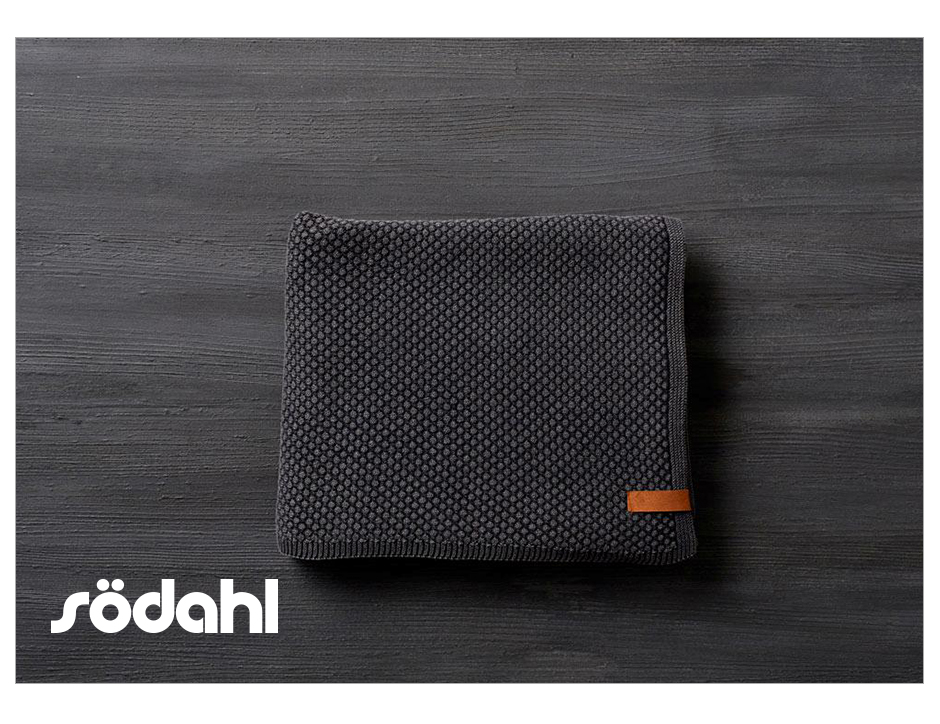 Salior Knit Plaid, 170 x 130cm, Antracita, 723263