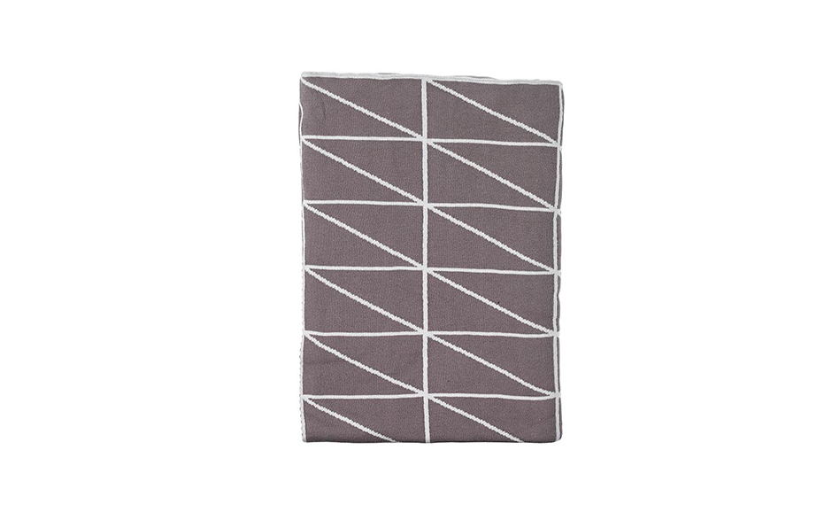 Gate Plaid, 130 x 170cm, Grey, 723264