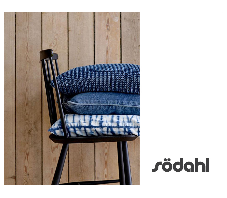 Shibori Cushion, 50 x 50cm, Indigo Blue, 726305