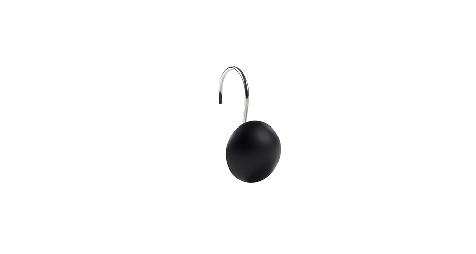 Hanger DOT, set(12pcs), Dia.3.5cm, Black, 975800