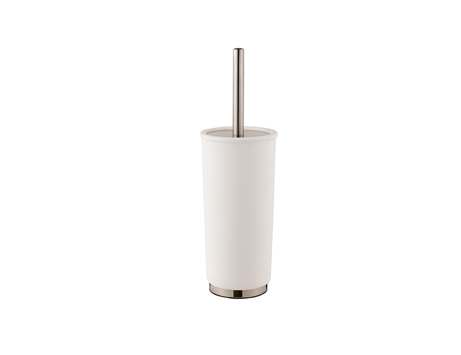 Touch Toilet Brush, Dia.11 x 46cm, White Rubber, 975860