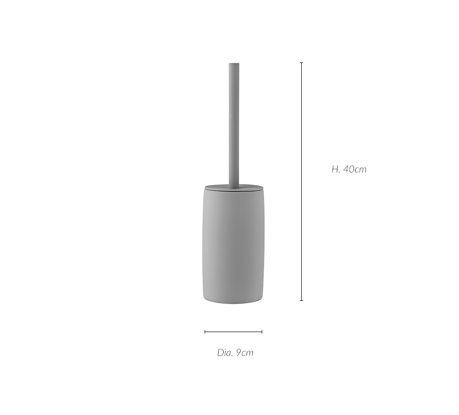 Mono Toilet brush, Dia.9 x 40cm, Grey, 975986