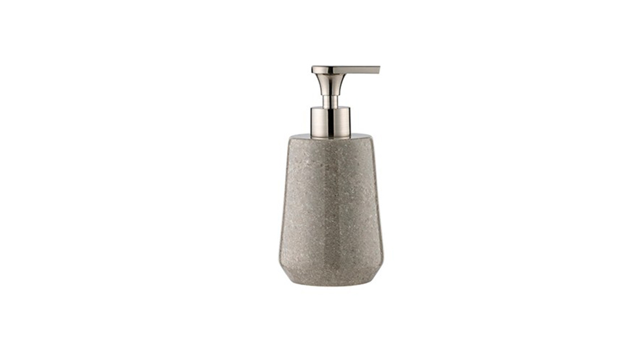 Marble Soap Dispencer, Dia.8 x 17cm, Grey, 976004