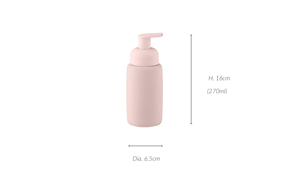 Mono Soap Dispencer, Dia.6.5 x 16cm, Rose, 976018