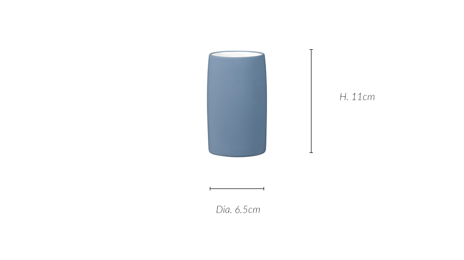 Mono Toothbrush Cup, Dia.6.5 x 11cm, Blue, 976025