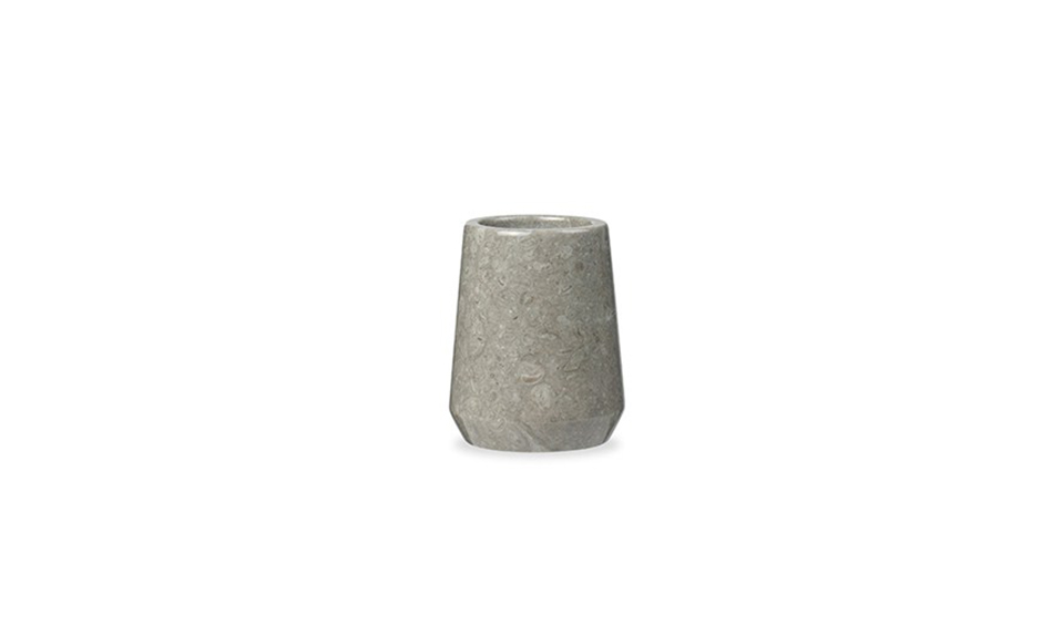 Marble Toothbrush Cup, Dia.9 x 10cm, Grey, 976027