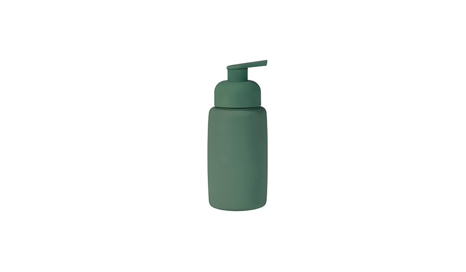 Mono Soap Dispencer, Dia.6.5 x 16cm, Green Rubber, 976030
