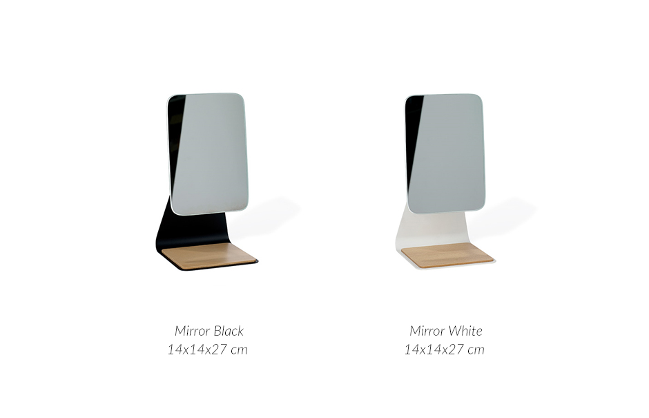Mirror, Room, 14 x 14 x 27cm, White, 976065