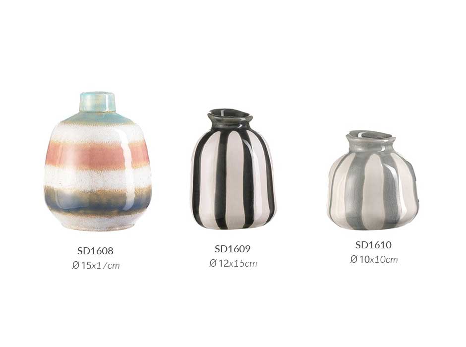 CIRKUS VASE, D15 x 17, MULTI COLOUR, 963479
