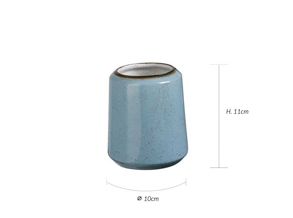 VINTAGE TOOTHBRUSH CUP, D10 x 11, TEAL, 976142