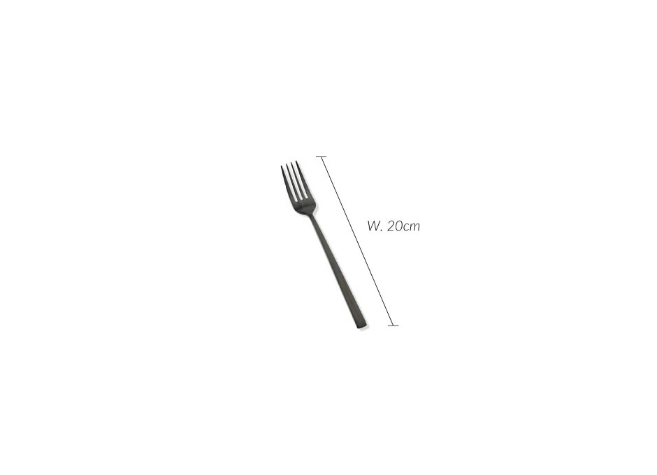 Fork satin finish, 20cm, Grey, 130096