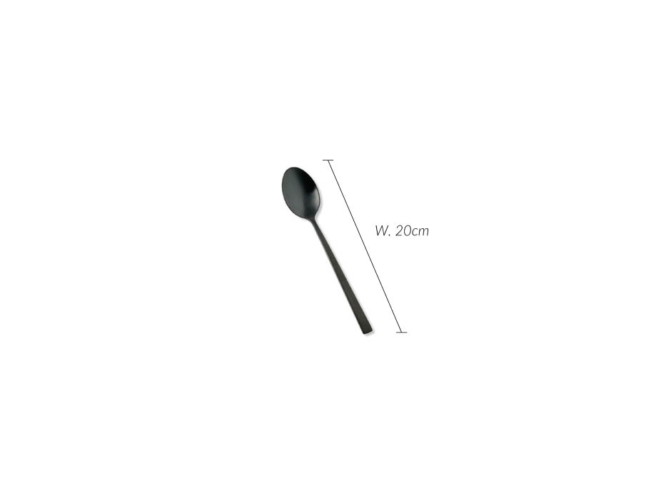 Spoon satin finish, 20cm, Grey, 130097