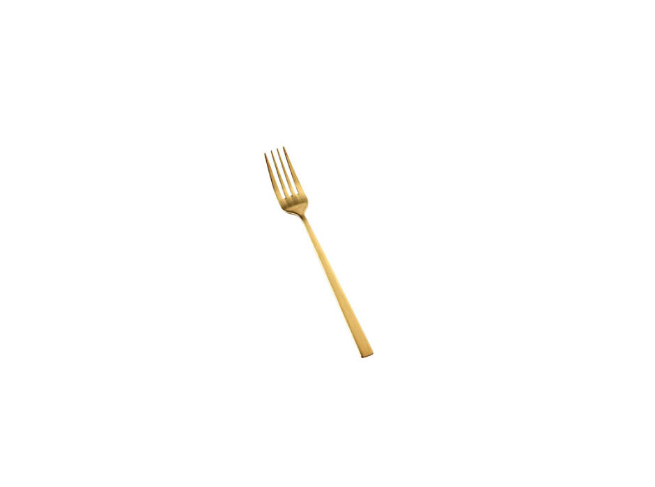 Fork satin finish, 20cm, Brass, 130101