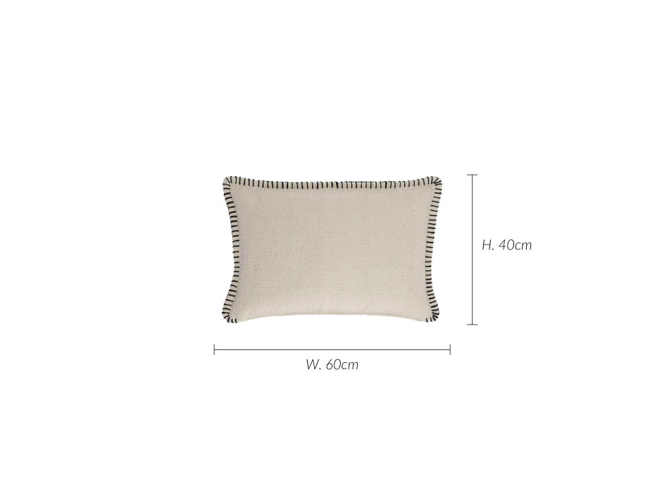 Cushion Mathilde, 40x60cm, Eggshell, 197400