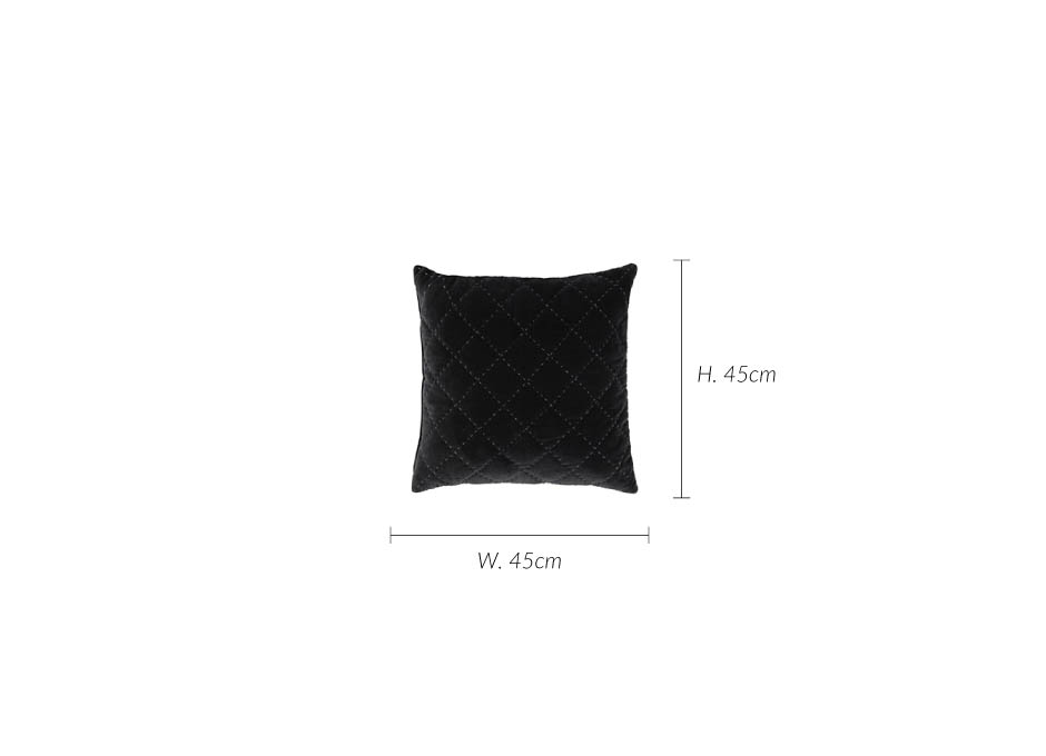 Cushion Maja, 45x45cm, Antracit, 197404