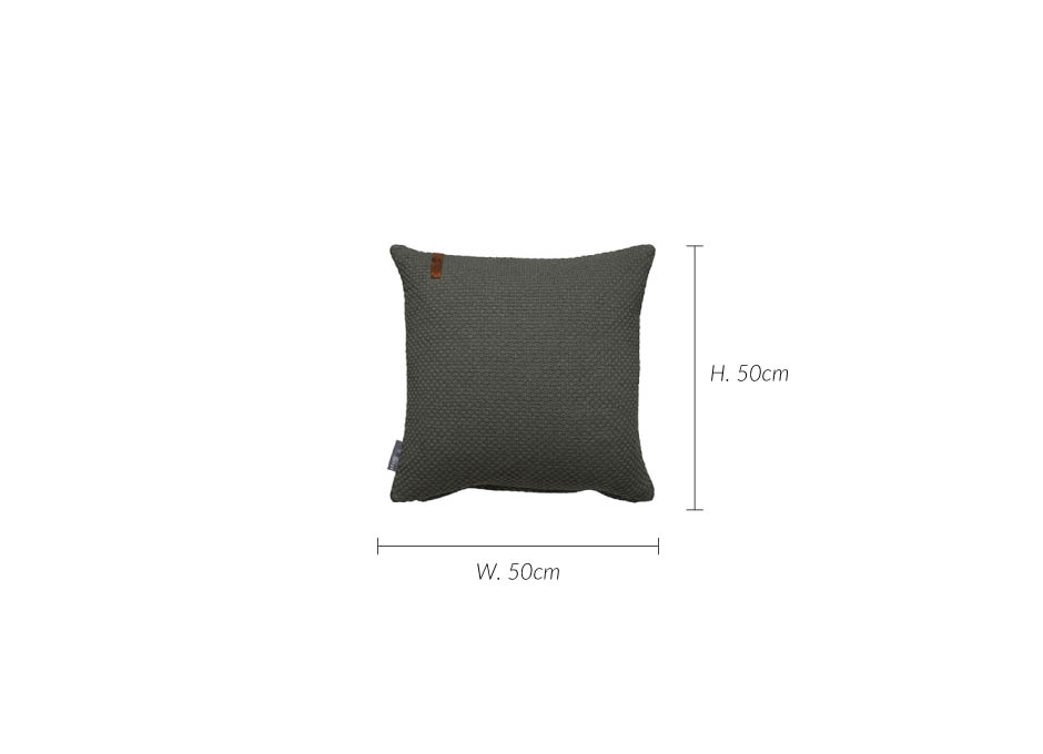 Cushion Sailor knit, 50x50cm, Green, 723657