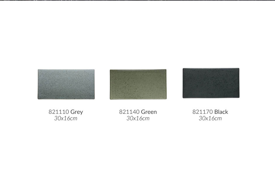 Tapas plate, 30x16cm, Grey, 821110