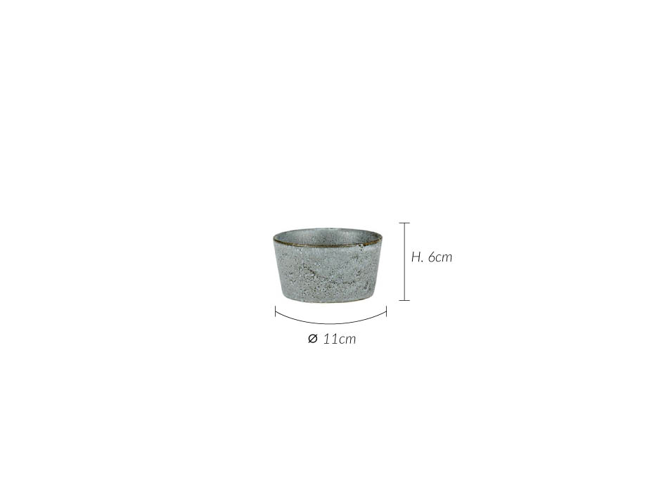 Ramekin, Ø11x6cm, Grey, 821113