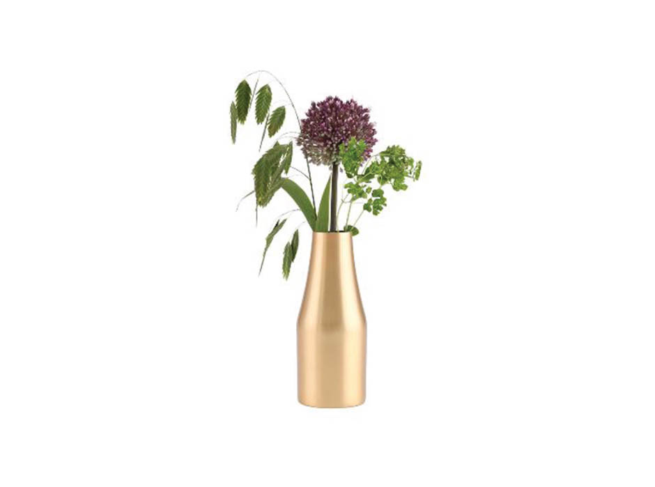 Vase Velma, 14.5x6cm, Brass, 963391