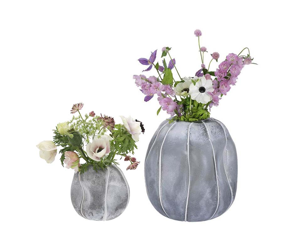 Vase Mak, Ø25x27cm, Grey, 963709