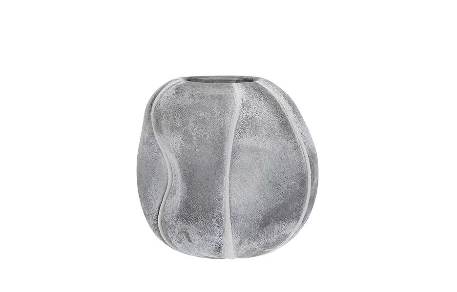Vase Mak, Ø25x27cm, Grey, 963709