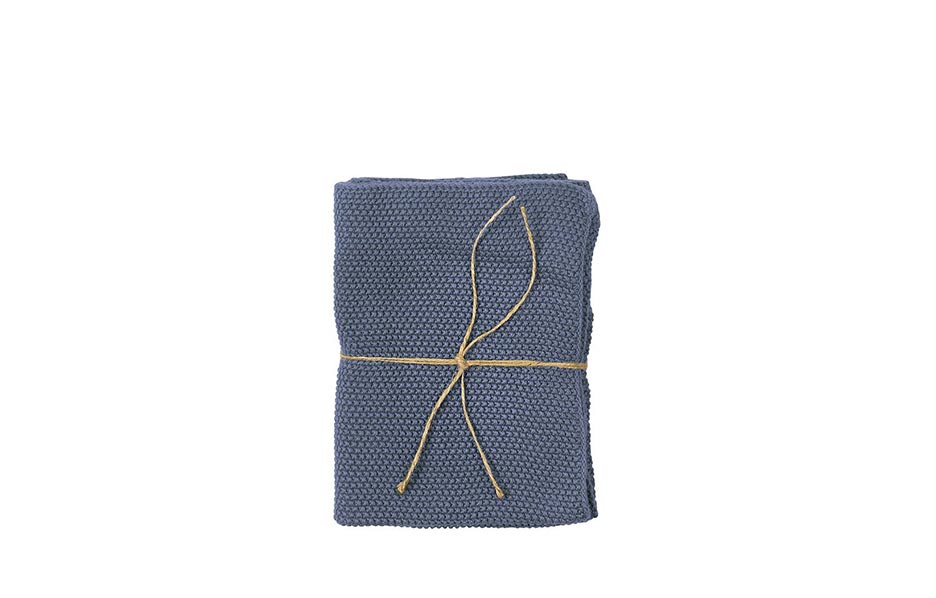 Towel 2pack Knit, 40x60cm, Blue, 726566