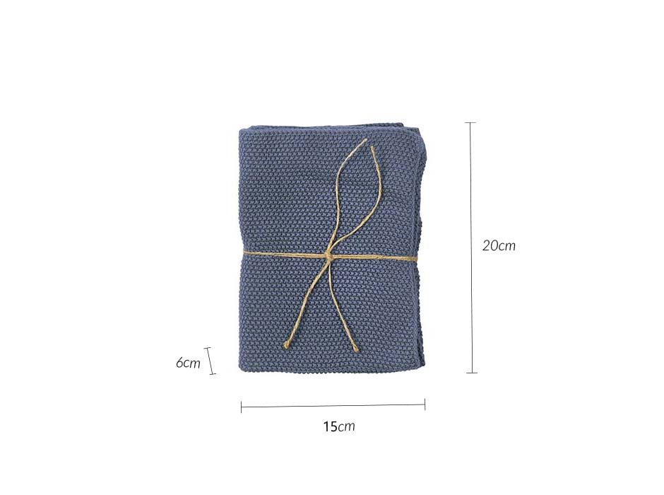 Towel 2pack Knit, 40x60cm, Blue, 726566