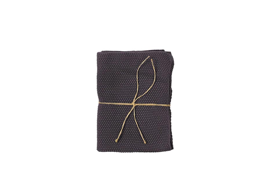 Towel 2pack Knit, 40x60cm, Grey, 726564