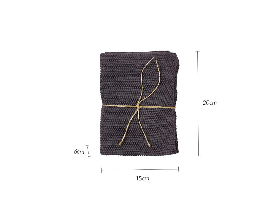 Towel 2pack Knit, 40x60cm, Grey, 726564
