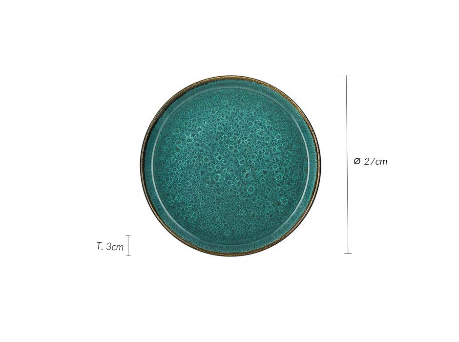 Plate, Ø27x3cm, Green, 821252