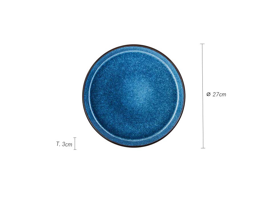 Plate, Ø27x3cm, Bllue, 821253