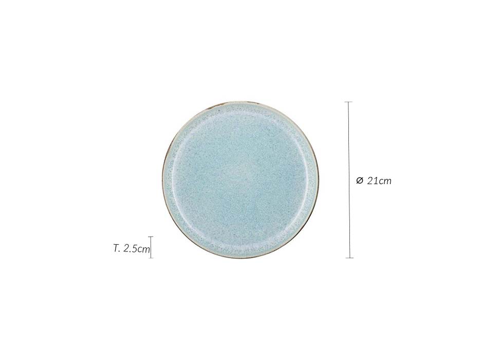 Plate, Ø21×2.5cm, Mint, 821256