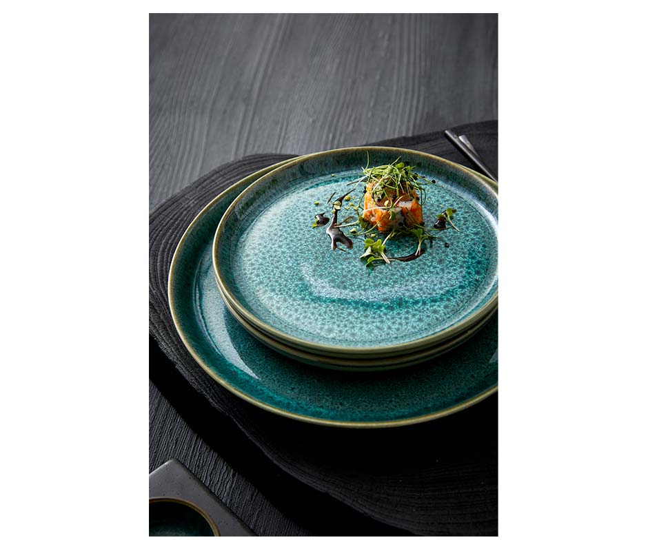 Plate, Ø21×2.5cm, Green, 821257