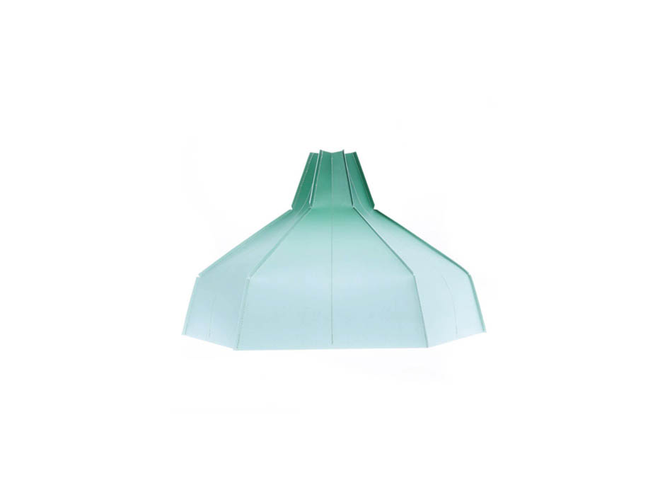 Folded Lampshade Green Gradient, 38x26x2cm, FP3040
